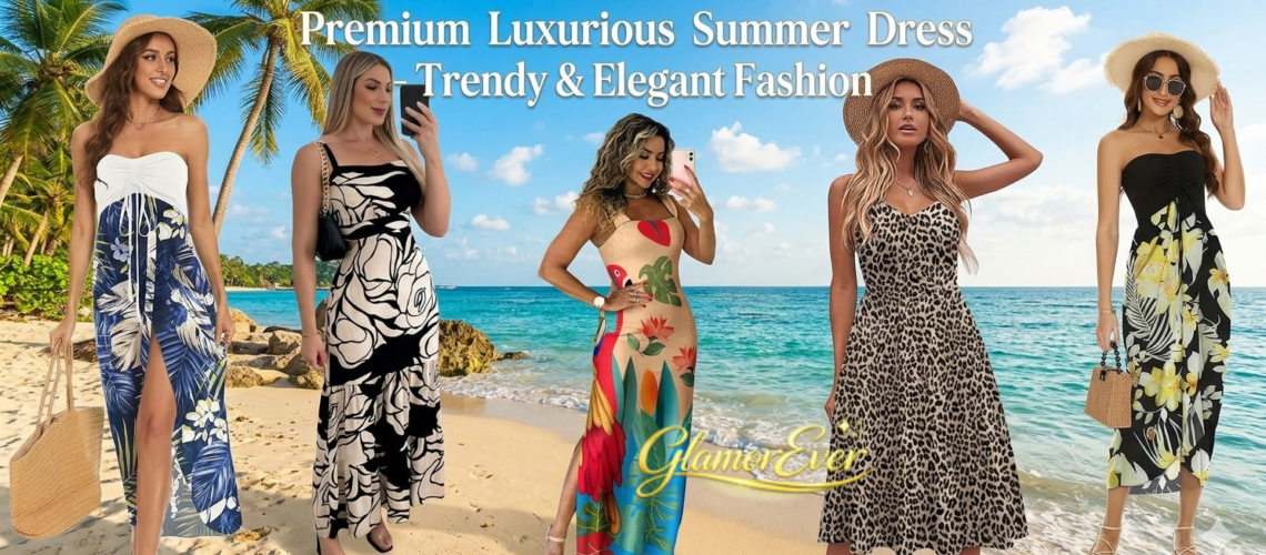 Premium luxurious summer dress for women elegant fashion