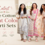 Latest Pure Cotton Light Color Kurti Sets for Summer